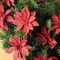 Red Glitter Poinsettia Christmas Tree Picks Decorations, 24-Pack of Lifelike Glittery Floral Accents for Wreaths and Holiday Arrangements - 2024 Christmas Collection, Floral Home by Artificial Flowers